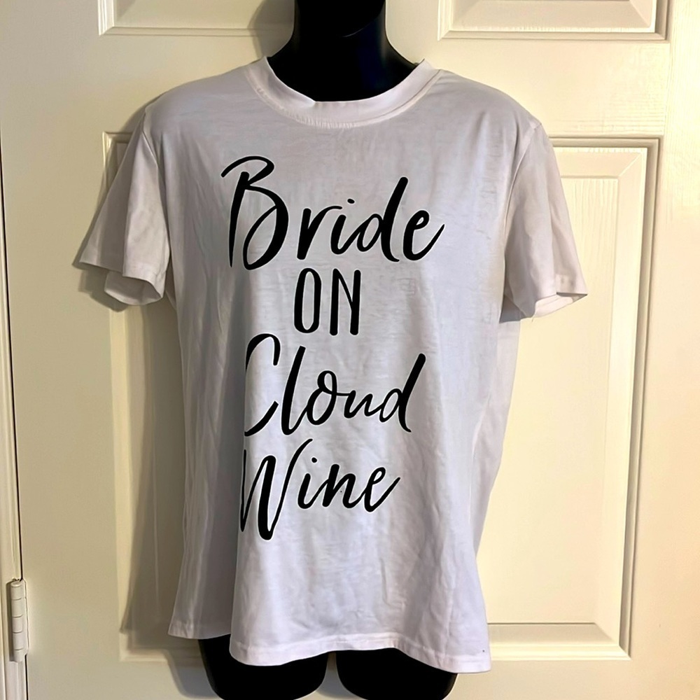 Bride on Cloud Wine Shirt, oversized Small